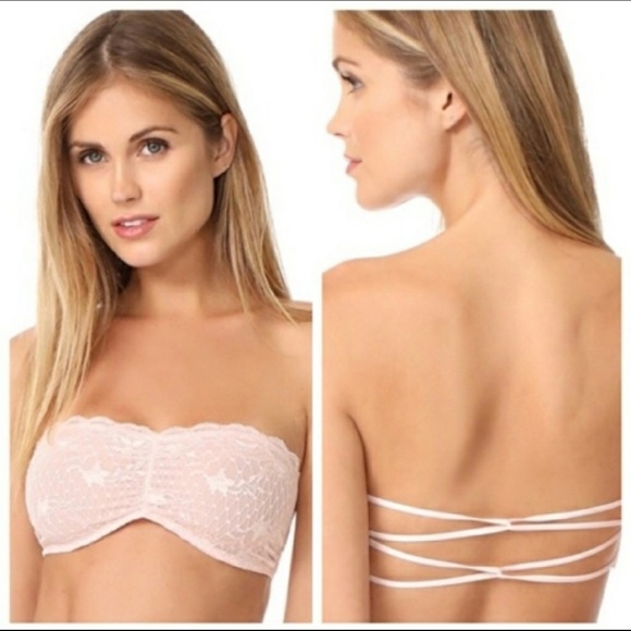 Free People Other - Relisted ✨️ Free People | pink bralette lace bandeau [XS]